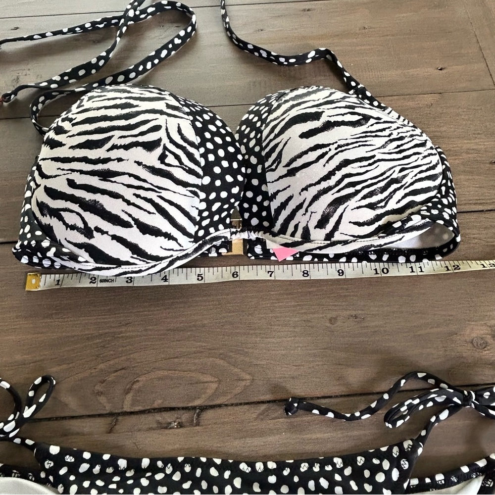 Victoria’s Secret Sexy Mix Pattern Bikini Set - size 34DD top and M bottom - Picture 10 of 13